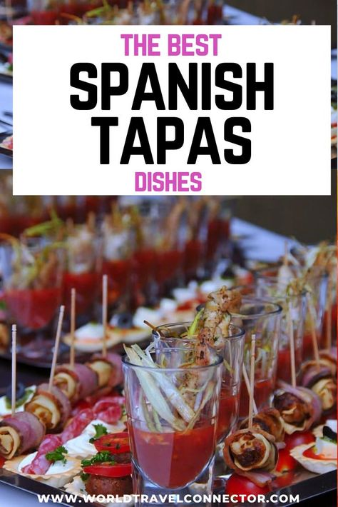 Check out the ultimate guide to the 35 best Spanish tapas in Spain! Spanish Tapas Ideas I Best Tapas Dishes I Spanish food I Spanish cuisine Spanish Tapas Ideas, Spanish Tapas Party, Tapas Ideas, Tapas Platter, Tapas Food, Spanish Dinner, Tapas Dinner, Spanish Tapas Recipes, Tapas Party