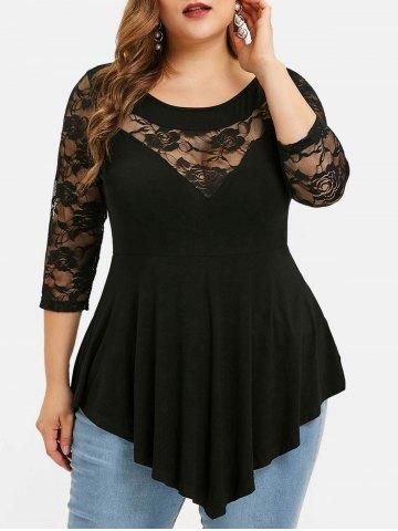 They are beautiful, lovable and affordable. You deserve it! Floral Lace Tops, Plus Size Kleidung, Asymmetrical Tops, Lace Fashion, Plus Size Blouses, Plus Size Shirts, Fashion Colours, Lace Blouse, Colorful Fashion