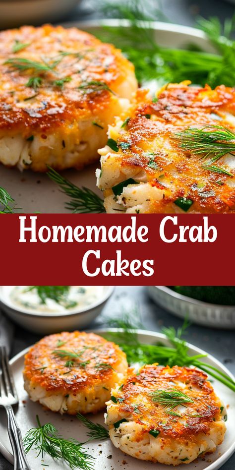 Make homemade crab cakes with this step-by-step guide. Fresh, flavorful, and easy to cook. Crab Cakes Recipe With Canned Crab, Simple Crab Recipes, Homemade Crab Cakes Recipes, Simple Crab Cakes, Imitated Crab Cakes Recipes, How To Cook Crab Cakes, Simple Crab Cakes Recipe, Crab And Shrimp Cakes, Best Crab Cake Recipe