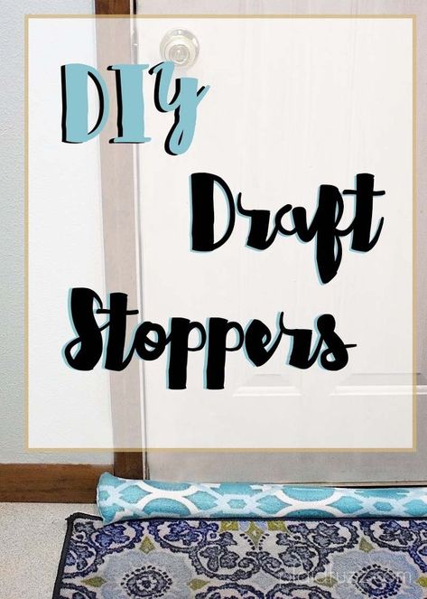 I live in the Midwest, and it has been a cold, snowy winter! We didn't get all the home-maintenance done that we wanted to this fall, like replacing the weather stripping on our doors. We have one room in particular that has several doors, and is always the coldest room in the house. I was tired of all the warm air going out, and cold air coming in under the doors, so I brainstormed a solution. I took a cheap, fleece blanket and cut it to size, and then sewed 3 sides together. You… Door Cold Air Stopper Diy, Reuse Pill Bottles, Diy Dishwasher Tablets, Homemade Fabric Softener, Decoupage Pumpkins, Drafty Windows, Doors Diy, Diy Monsters, Lamp Makeover
