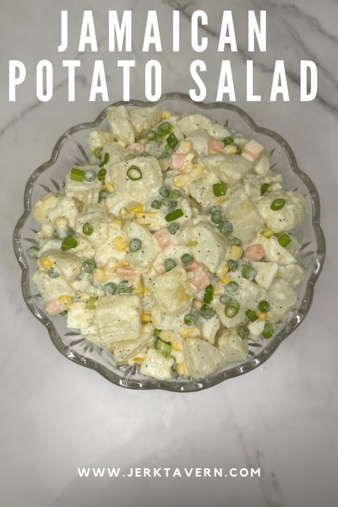 Jamaican Potato Salad Recipe, Haitian Potato Salad Recipe, Making Potato Salad, Complete Seasoning, American Potato Salad, Potato Salad Dressing, Zesty Salad, Jamaican Cuisine, Side Dishes For Chicken