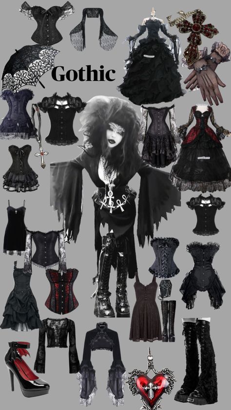 Raven Outfits, Goth Outfit Inspo, Goth Outfit Ideas, Afro Punk Fashion, Scene Goth, Goth Subculture, Goth Accessories, Art Outfit, Vampire Goth