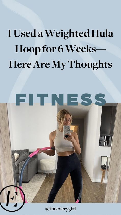 Another case of TikTok made us do it: the weighted hula hoop. We needed to know if it worked, so we tested it for six weeks. Here's how it went: #weightedhulahoop #tiktokworkouts #fitnesstips #fitnessroutine #workoutideas #workouts Weighted Hoop Workout, Weighted Hula Hoop Before And After, Infinity Hoop Exercise, Hoola Hoop Workout, Weighted Hula Hoop Workout, Benefits Of Hula Hooping, Weighted Hula Hoop, Weighted Hula Hoops, Hula Hoop Workout