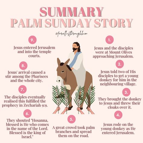 Jesus Triumphal Entry, Palm Sunday Story, Palm Sunday Quotes, Sunday Bible Verse, Christian Tips, The Holy Week, A Woman Of God, Happy Palm Sunday, Woman Of God