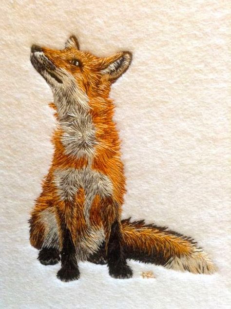 10 Amazing Embroidery Designs To Inspire Your Next Project - Ideal Me Sulaman Pita, British Wildlife, Paper Embroidery, Thread Painting, 자수 디자인, Crewel Embroidery, Hand Embroidery Patterns, Red Fox, Embroidery Inspiration