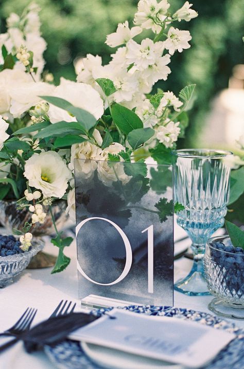 Blue Acrylic Table Numbers, Navy Blue Table Numbers, Chic Table Numbers Wedding, Navy Table Numbers, Blue And White Table Numbers, Modern Wedding Table Numbers, Blue Table Numbers Wedding, Blue Wedding Signage, Table Numbers Blue