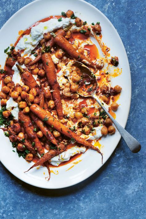 Mob’s honey harissa carrots with whipped feta | House & Garden Carrots With Whipped Feta, Harissa Carrots, Recipes Using Beans, Carrot Dishes, Pulses Recipes, Lemon Soup, Feta Recipes, Whipped Feta, Roasted Carrots