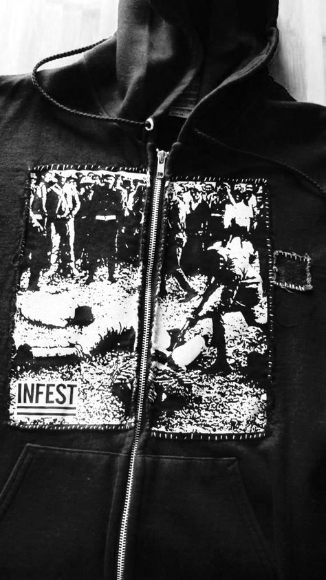 Essential Clothes, Crust Pants, Punk Fashion Diy, Hoodie Diy, Crust Punk, Battle Jacket, Diy Jacket, Diy Clothes Design, Concept Clothing