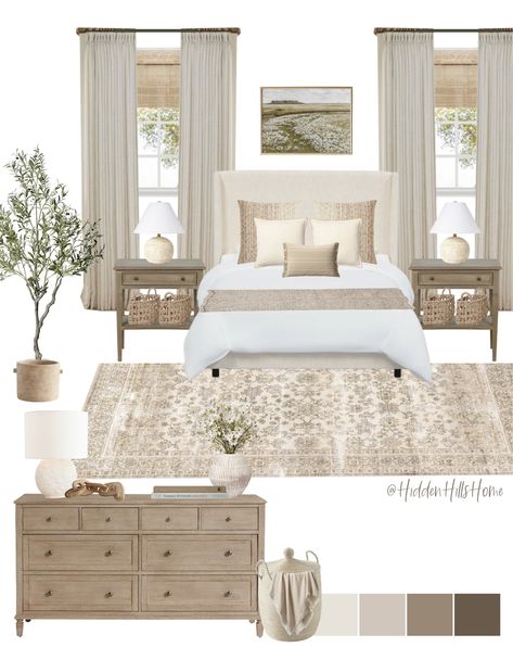 Beautiful Bed Designs, Neutral Bedroom Decor, Bad Inspiration, Bedroom Decor Cozy, Neutral Bedroom, Bad Design, Master Bedrooms Decor, Remodel Bedroom, Room Inspiration Bedroom