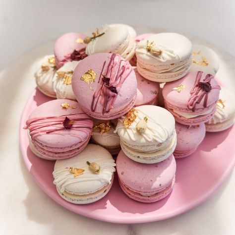 Products & Pricing — Soirée Macarons Bridal Macarons, Decorative Macarons, Macaron Business, Macaroons Aesthetic, Silver Macarons, Pretty Macarons, Macarons Aesthetic, Macaron Ideas, Gold Macarons