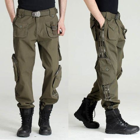 Army green pants