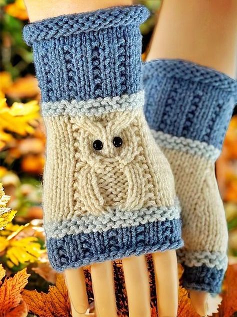 How to Knit Fingerless Gloves With OWLS! FREE Knitting Pattern Men’s Fingerless Gloves Knitting Pattern, Arm Warmers Knitting Pattern, Hand Warmers Knitting Pattern, Fingerless Mitts Knitting Pattern Free, Knitted Fingerless Gloves Free Pattern, Fingerless Gloves Knitted Free Pattern, Crochet Fingerless Gloves Free Pattern, Owl Knitting Pattern, Fingerless Mittens Pattern