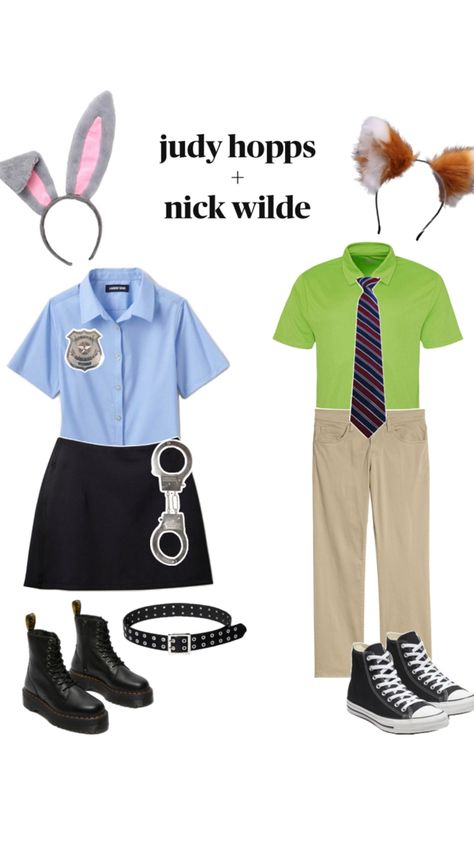 #zootopia #disney #nickwilde #halloween #costumes #couplescostume Zootopia Costume, Zootopia Disney, Hallowen Ideas, Nick Wilde, Hallowen Costume, Judy Hopps, Halloween Costume Outfits, Creative Halloween Costumes, Halloween Looks