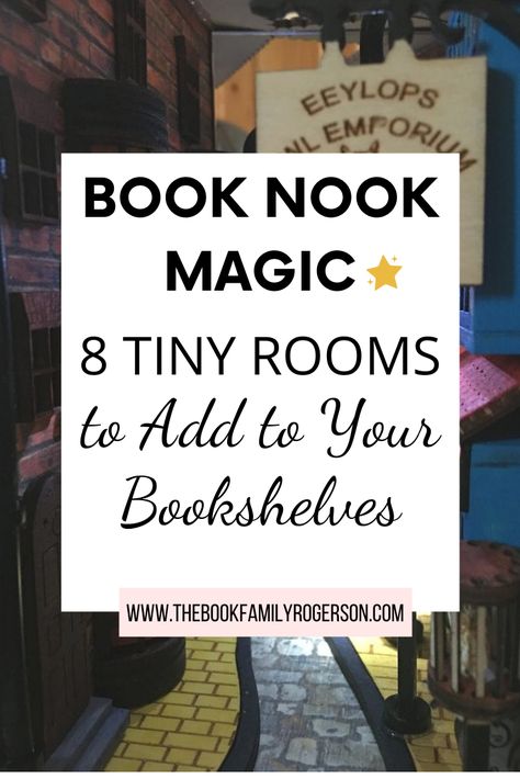 Ideas For Bookshelves, Miniature Book Nook, Bookshelf Inserts, Dollhouse Library, Miniature Bookshelf, Ideas For Organizing, Creative Bookshelves, Bookshelf Ideas, Reading Space