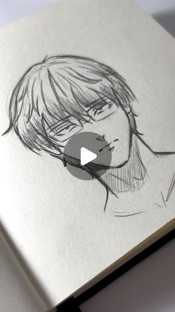 Dima on Instagram: "Quick sketch #sketch #drawingtutorials #howtodraw #facedraw #art #artist #sketching #quicksketch" Anime Quick Sketch, Anime Sketch Easy Tutorial, How To Draw Men Hair Step By Step, Anime Boy Sketch Easy, Easy Anime Sketches, Anime Face Drawing Tutorial, How To Draw Hair Male, Easy Manga Drawings, Artist Sketching