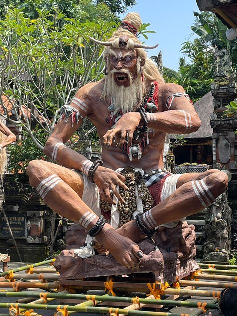 Nyepi is day of silence celebrated in Bali, Indonesia Nyepi Bali, Nyepi Day, Ogoh Ogoh, Balinese Art, Day Of Silence, Bali Decor, Ganesha Art, Beach Background, Balinese