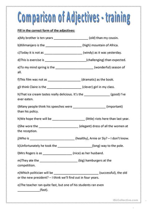 Degree Of Adjectives Worksheets Grade 4, Degree Of Comparison Worksheets Grade 4, Comparison Adjectives Worksheets, Degree Of Adjectives Worksheets, Degree Of Comparison Worksheets, Degrees Of Adjectives Worksheets, Degrees Of Comparison Worksheets, Comparative Adjectives Worksheets, Superlative Adjectives Worksheets