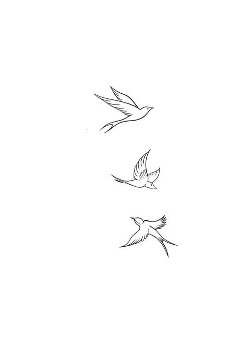 Petite Bird Tattoo, Dove Tattoo Design Drawing, Small Dove Tattoos For Women, Cassie Tattoo, Small Simple Tattoos With Meaning, Bird Tattoo Simple, Fine Line Bird Tattoo, 3 Birds Tattoo, Three Birds Tattoo