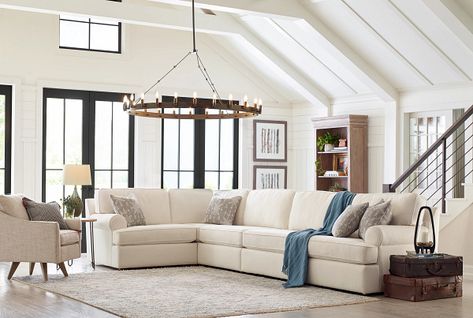 Sectional And Recliner Living Room, Lazyboy Sectional, Lazy Boy Furniture, Hampton Living Room, Sofa With Recliner, Lazy Boy Sofas, Industrial Wedding Inspiration, Large Sectional Sofa, Sofas Living Room