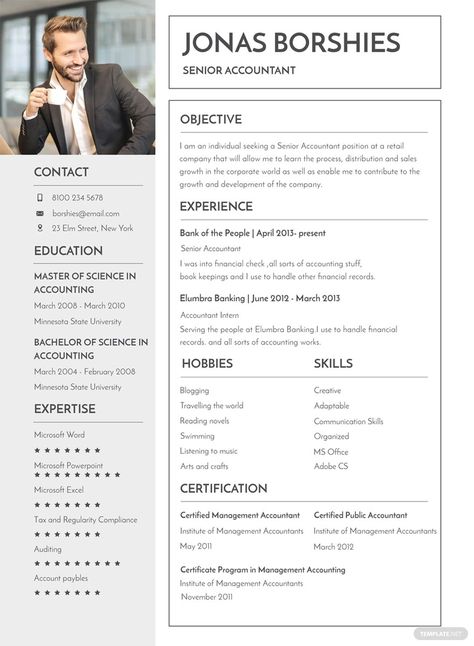 Professional Banking Resume Template Free Cv Template Word, Free Professional Resume Template, Business Resume Template, Resume Design Free, Resume Format For Freshers, Free Resume Template Download, Sample Resume Templates, Business Resume, Infographic Resume