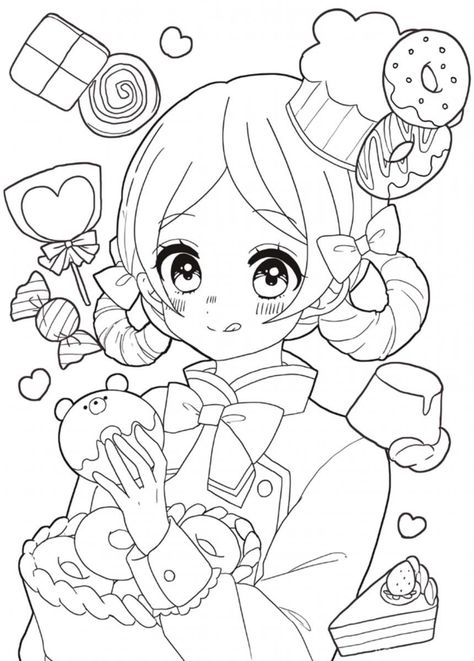 Coloring Pages Images - Free Download on Freepik Colouring Pages For Kids Easy, Chibi Coloring Pages, Manga Coloring Book, صفحات التلوين, Hello Kitty Coloring, Easy Coloring, Detailed Coloring Pages, Watercolor Palette, Cool Coloring Pages