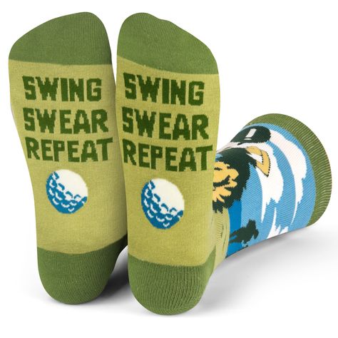 Funny Socks For Men, Best Dad By Par, Holiday Gift Exchange, Golf Socks, Golf Gifts For Men, Funny Golf, Gifts For Sports Fans, Gifts For Golfers, Golf Humor