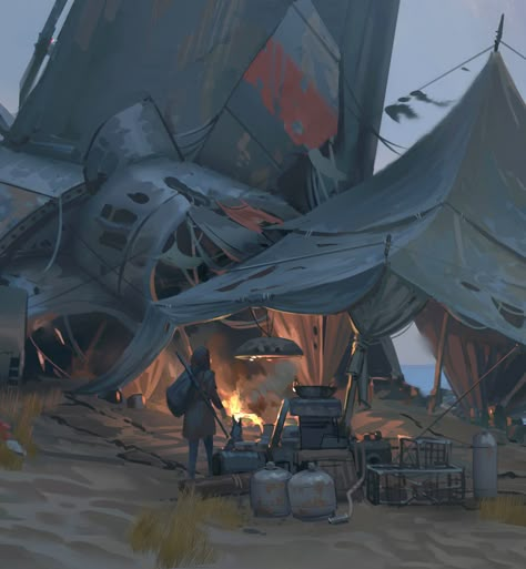 Desert Camp, Apocalyptic Art, Apocalypse World, Post Apocalyptic Art, Apocalypse Aesthetic, Post Apo, Pixel Art Games, Desert Art, Viking Art