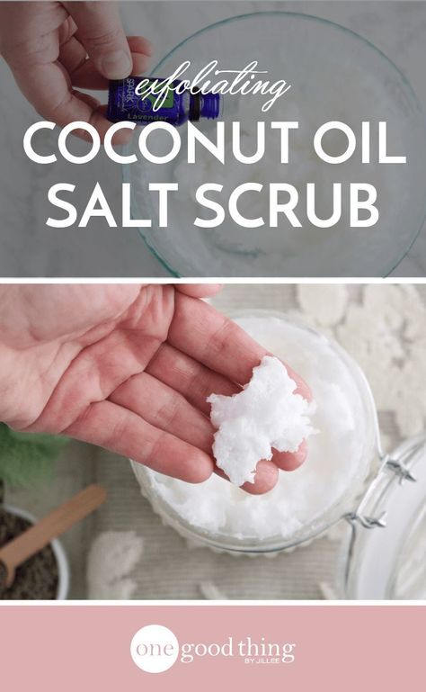 Get soft and smooth skin just in time for warmer weather. This coconut oil salt scrub is easy to make, and your skin will thank you! #smoothskin #summer #coconutoil #saltscrub #OGT Coconut Oil Salt Scrub, Epsom Salt Scrub, Coconut Oil Scrub, Salt Scrub Recipe, Milk Baths, Coconut Scrub, Scrub Diy, Diy Coconut Oil, Coconut Oil For Acne