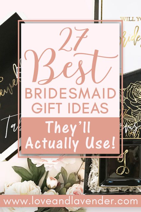 Looking for the perfect gift to give your bridesmaids that they will actually use? You'll definitely want to check out my 27 best bridesmaids gift ideas that will guaranteed be used and cherished long after the wedding date. Tacky Wedding, Bridesmaid Gifts From Bride, Bridesmaid Gift Ideas, Best Bridesmaid Gifts, Bridesmaid Diy, Bridesmaid Gift Bags, Bridesmaid Thank You, After The Wedding, Bridesmaid Gift Boxes