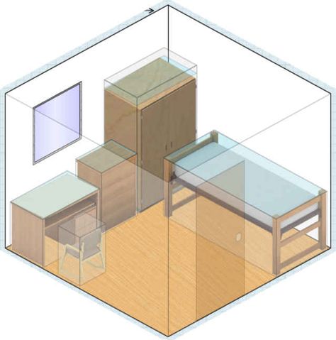 Feng Shui Single Dorm Layout Dorm Room Set Up Layout, Dorm Set Up Layout, College Dorm Room Setup, Dorm Room Blue, Luxury Dorm, Single Dorm Room, Dorm Room Setup, Luxury Dorm Room, Dorm Layout