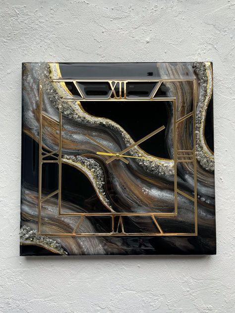 Resin art canvas