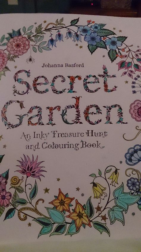 Secret Garden Title Page Colour Ideas, Johanna Basford, Title Page, Secret Garden, Color, Art