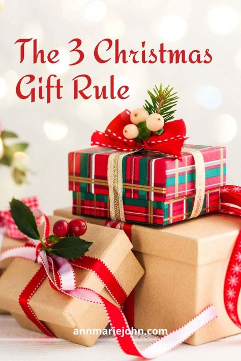 What is the 3 Gift Christmas Rule And Why You Should Do It - AnnMarie John Christmas Present Guide, Ghost Of Christmas Past, Meaningful Christmas, Business Christmas, Dark Winter, Find Joy, Diy Christmas Cards, Winter Days, Christmas Gifts For Women