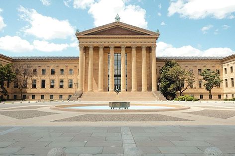 The Philadelphia Museum of Art exterior Museum Exterior, Famous Sculptures, Field Museum, Philadelphia Museums, Art Museums, Cleveland Museum Of Art, Philadelphia Museum Of Art, Sculpture Park, National Portrait Gallery