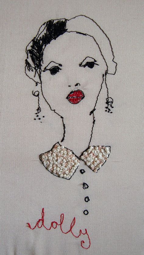 Portrait Embroidery, Freehand Machine Embroidery, Embroidered Portrait, Textile Art Embroidery, Free Motion Embroidery, Embroidered Art, Textile Fiber Art, Thread Painting, Hand Embroidery Stitches