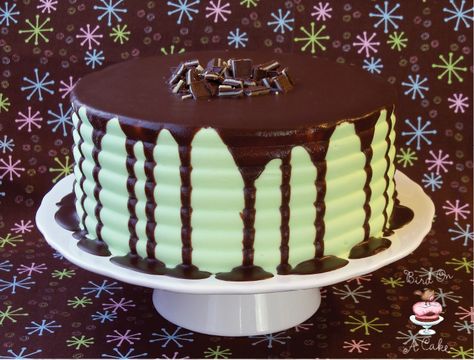 Chocolate Cake With Ganache, Andes Chocolate, Andes Mint Chocolate, Mint Chocolate Cake, Mint Cake, Chocolate Ganache Cake, Andes Mint, Cake Frosting, Chocolate Cake Recipe