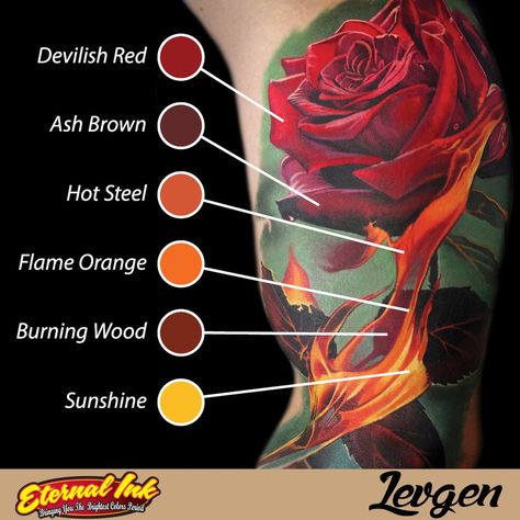 Tattoo Color Palette, Tattoo Artist Tips, Eternal Tattoo, Eternal Tattoo Ink, Tattoo Ink Colors, Colored Tattoo Design, Learn To Tattoo, Tattoo Shading, Tattoo Techniques