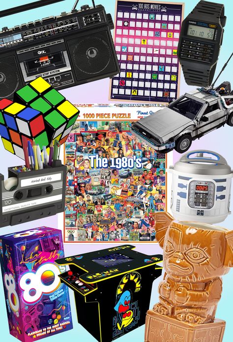 80s Gift Ideas, 80s Memorabilia, 80s Gift, Christmas Lists, Rock Star Party, 80s Theme, Themed Gift Baskets, 80s And 90s Fashion, Star Party