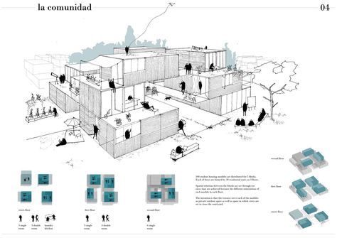 Results of the Competition Ryterna Modular Building Concept Models Architecture, Architecture Concept Diagram, Architecture Collage, Concept Diagram, Architecture Graphics, Architecture Concept Drawings, Layout Architecture, 2nd Place, Modular Building