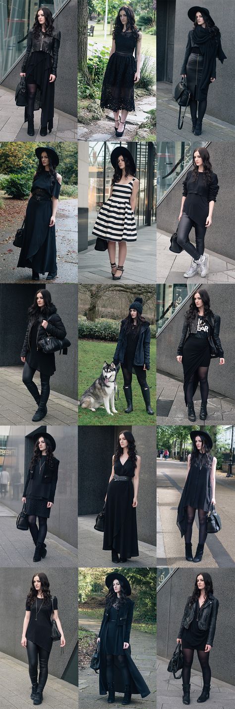 Best Outfits of 2016 All Black Outfit Witchy, Gothic Brunch Outfit, Dark Alternative Outfits, Witchy Corporate Outfits, Goth Outfits For Work, Work Goth Outfits, Corporate Goth Aesthetic, Goth Christmas Outfit, Witch Fashion Aesthetic