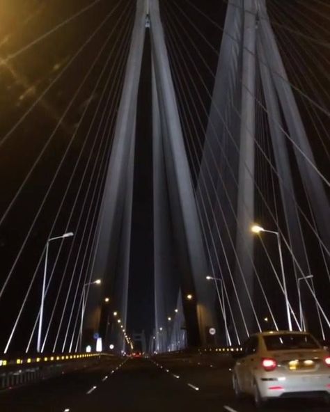 📍Bandra-Worli Sea Link, Mumbai Late night long drives in Mumbai with good music, good company and crossing Bandra-Worli Sea Link is ultimate bliss !!... | By World of INDIA Sea Link Mumbai Night, Worli Sea Link Night, Mumbai Night View, Mumbai Sea Link, Worli Sea Link, Marine Drive Mumbai, Bandra Worli Sea Link, Long Drives, Snapchat Streak