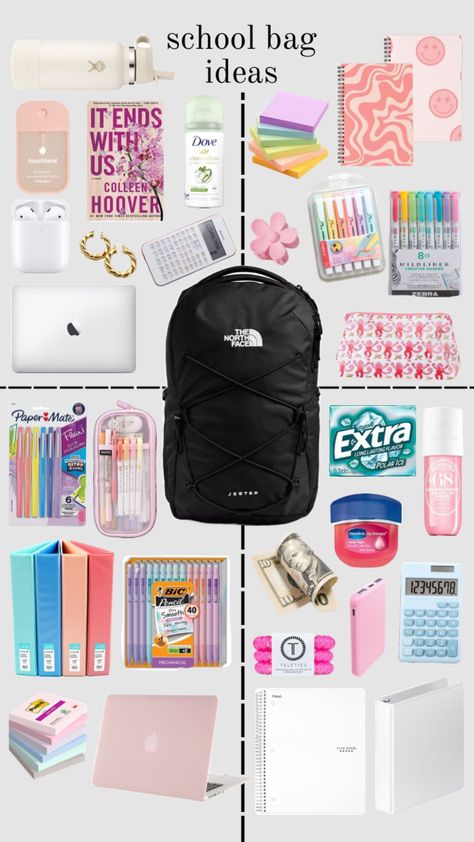 which one are u?? the clean girl, the preppy, the one with loads of stationary or the one who came prepared #outfitinspo #school #schoolbag #aesthetic #trending #shufflesfyp #backtoschool College Bags For Girls Student, Preppy Stationary, Schoolbag Aesthetic, Stationary For School, College Bags For Girls, Middle School Essentials, School Emergency Kit, School Backpack Essentials, Middle School Survival