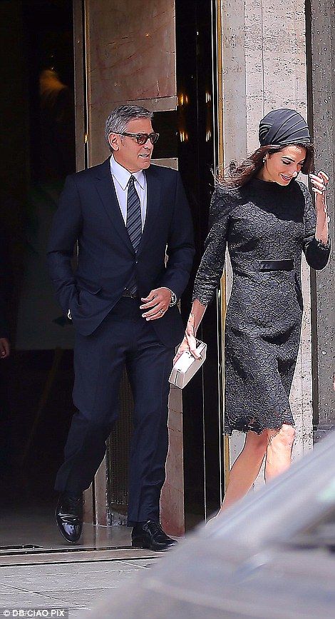 Amal looked as stylish as ever in an Atelier Versace lace outfit as she accompanied her actor husband to the event in Vatican City Amal Alamuddin, Amal Clooney, Atelier Versace, Famous Couples, Lace Outfit, Vatican City, George Clooney, Cute Summer Dresses, Pope Francis