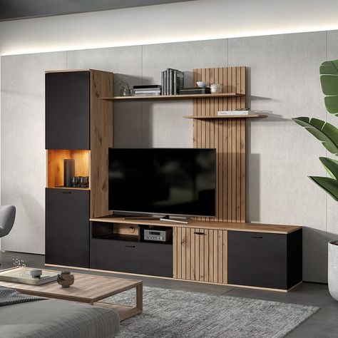 ɴɪᴠᴇʀ Cette composition complète pour installer votre téléviseur au mur est parfaitement conçue. Elle permet de mettre en valeur l'espace télé et offre une grande capacité de rangement sans oublier son design tendance. #InstallationTV #SupportMural #CompositionFonctionnelle #RangementOptimal #DesignModerne #DécoMurale #ÉléganceAudiovisuelle #OrganisationDomestique #AménagementPratique #DécoTendance #SystèmeTV #ÉtagèresIntégrées #SéjourÉlégant #ConfortVisuel #IntérieurSophistiqué Tv Mural, Sweet Home, Tv, Wall