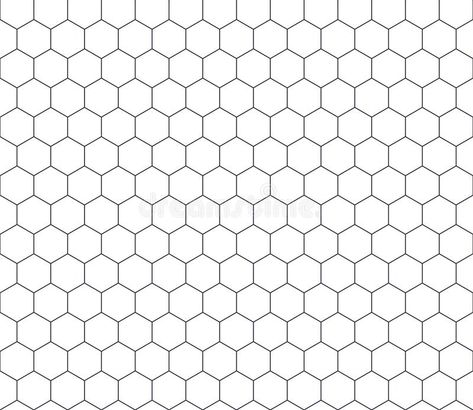 Honey comb mosaic texture. Outline hexagon shape seamless pattern grid. Modern a #Sponsored , #AD, #paid, #mosaic, #Honey, #comb, #texture Honey Comb Geometric Pattern, Honey Comb Patterns Drawing, Honey Comb Tattoo Designs, Honeycomb Drawing Pattern, Honey Comb Wallpaper, Honey Comb Drawing, Honeycomb Outline, Honey Comb Patterns, Mosaic Texture Seamless