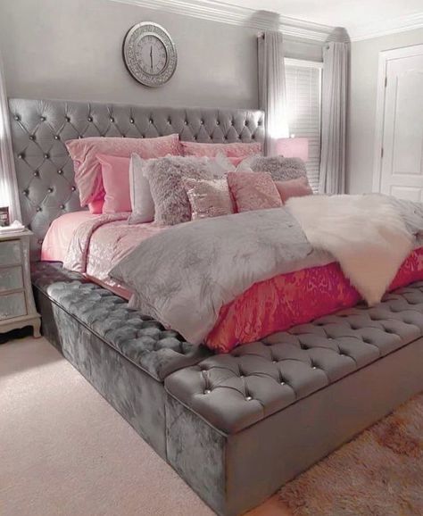 Girl Apartment Decor, Luxury Room Bedroom, Pink Bedroom Decor, Classy Bedroom, Bedroom Decor For Teen Girls, Apartment Living Room Design, Dream Apartment Decor, Bedroom Master, Teen Bedroom Decor