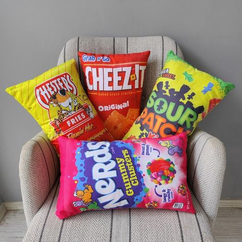 Candy&chips Pillows,sour Patch,nerds,cheez It,chesters Pillow,funny Novelty Food Pillow,for Cars Pillow,pillow for Neck,kids Gift Decor - Etsy Australia Sour Patch Pillow, Food Pillows, Pillow For Neck, Patch Pillow, Room Items, Room Aesthetics, Cute Diy Room Decor, Money Moves, Future Apartment Decor