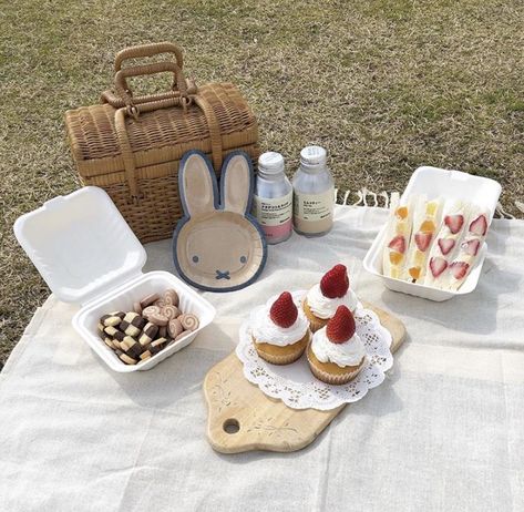 Picnic Picture Ideas, Picnic Nature, Picnic Date Food, Picnic Photography, Aesthetic Summer Vibes, Spring Picnic, Picnic Inspiration, Kawaii Cooking, Korean Japanese