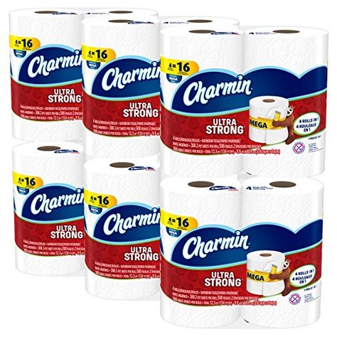 Charmin Ultra Strong Toilet Paper, Bath Tissue, Mega Roll, 24 Count (Packaging May Vary) Best Toilet Paper, Bounty Paper Towels, Perfect Cup Of Tea, Tea Maker, Paper Rolls, Toilet Paper Roll, Smoothie Drinks, Toilet Roll, Household Essentials