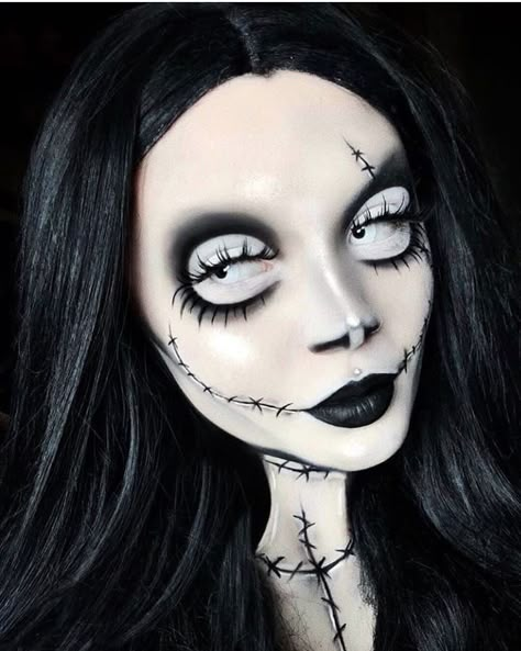 Carnaval Make-up, Makeup Zombie, Fantasy Make-up, Halloween Make-up Looks, Halloweenský Makeup, Holloween Makeup, Creepy Halloween Makeup, Cute Halloween Makeup, Cool Halloween Makeup